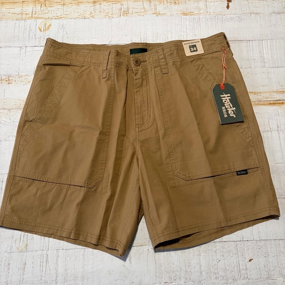 Howler Brothers Other - Howler Brothers Quonset Camp Shorts NWT size 34 in British Khaki 7.5” Inseam